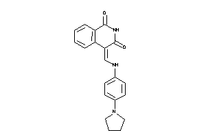 Image of 4-[(4-pyrrolidinoanilino)methylene]isoquinoline-1,3-quinone