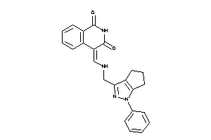 4-[[(1-phenyl-5,6-dihydro-4H-cyclopenta[c]pyrazol-3-yl)methylamino]methylene]isoquinoline-1,3-quinone