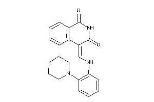 4-[(2-piperidinoanilino)methylene]isoquinoline-1,3-quinone