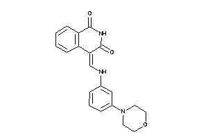 4-[(3-morpholinoanilino)methylene]isoquinoline-1,3-quinone