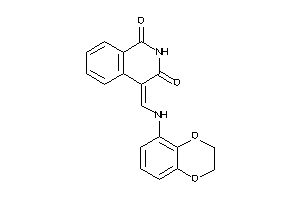 Image of 4-[(2,3-dihydro-1,4-benzodioxin-5-ylamino)methylene]isoquinoline-1,3-quinone