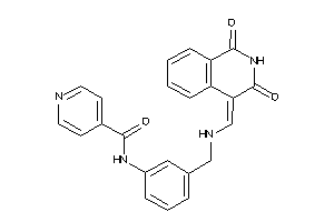 N-[3-[[(1,3-diketo-4-isoquinolylidene)methylamino]methyl]phenyl]isonicotinamide
