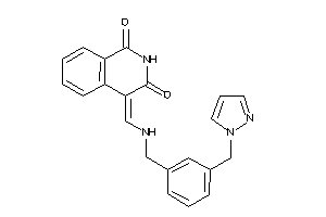 Image of 4-[[[3-(pyrazol-1-ylmethyl)benzyl]amino]methylene]isoquinoline-1,3-quinone