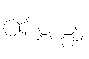 Image of 2-(3-keto-6,7,8,9-tetrahydro-5H-[1,2,4]triazolo[4,3-a]azepin-2-yl)acetic Acid Piperonyl Ester