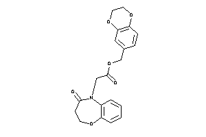Image of 2-(4-keto-2,3-dihydro-1,5-benzoxazepin-5-yl)acetic Acid 2,3-dihydro-1,4-benzodioxin-6-ylmethyl Ester