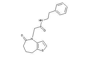 Image of 2-(5-keto-7,8-dihydro-6H-thieno[3,2-b]azepin-4-yl)-N-phenethyl-acetamide