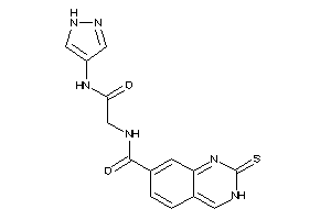 N-[2-keto-2-(1H-pyrazol-4-ylamino)ethyl]-2-thioxo-3H-quinazoline-7-carboxamide