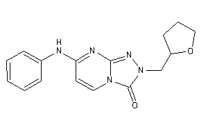 Image of 7-anilino-2-(tetrahydrofurfuryl)-[1,2,4]triazolo[4,3-a]pyrimidin-3-one