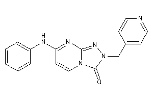 Image of 7-anilino-2-(4-pyridylmethyl)-[1,2,4]triazolo[4,3-a]pyrimidin-3-one