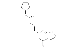 2-[(5-ketothiazolo[3,2-a]pyrimidin-7-yl)methylthio]acetic Acid Cyclopentyl Ester