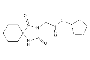 2-(2,4-diketo-1,3-diazaspiro[4.5]decan-3-yl)acetic Acid Cyclopentyl Ester