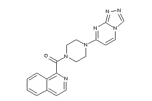 Image of 1-isoquinolyl-[4-([1,2,4]triazolo[4,3-a]pyrimidin-7-yl)piperazino]methanone