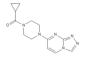 Image of Cyclopropyl-[4-([1,2,4]triazolo[4,3-a]pyrimidin-7-yl)piperazino]methanone