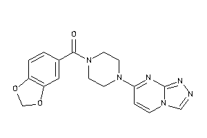1,3-benzodioxol-5-yl-[4-([1,2,4]triazolo[4,3-a]pyrimidin-7-yl)piperazino]methanone