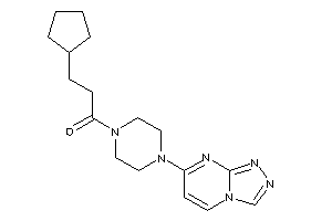 3-cyclopentyl-1-[4-([1,2,4]triazolo[4,3-a]pyrimidin-7-yl)piperazino]propan-1-one