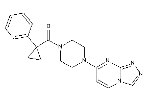 (1-phenylcyclopropyl)-[4-([1,2,4]triazolo[4,3-a]pyrimidin-7-yl)piperazino]methanone