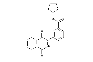 3-(1,4-diketo-4a,5,8,8a-tetrahydro-3H-phthalazin-2-yl)benzoic Acid Cyclopentyl Ester