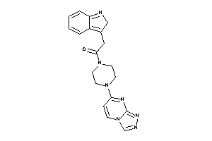 Image of 2-(2H-indol-3-yl)-1-[4-([1,2,4]triazolo[4,3-a]pyrimidin-7-yl)piperazino]ethanone