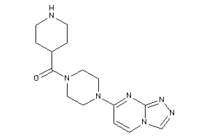 Image of 4-piperidyl-[4-([1,2,4]triazolo[4,3-a]pyrimidin-7-yl)piperazino]methanone