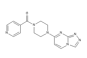 Image of 4-pyridyl-[4-([1,2,4]triazolo[4,3-a]pyrimidin-7-yl)piperazino]methanone