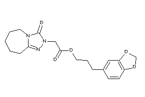 Image of 2-(3-keto-6,7,8,9-tetrahydro-5H-[1,2,4]triazolo[4,3-a]azepin-2-yl)acetic Acid 3-(1,3-benzodioxol-5-yl)propyl Ester