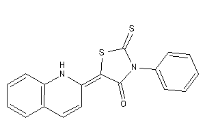 3-phenyl-5-(1H-quinolin-2-ylidene)-2-thioxo-thiazolidin-4-one