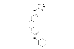 2-[4-(cyclohexylcarbamoylamino)piperidino]-N-thiazol-2-yl-acetamide