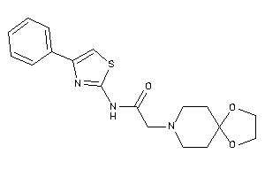 2-(1,4-dioxa-8-azaspiro[4.5]decan-8-yl)-N-(4-phenylthiazol-2-yl)acetamide