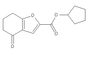 4-keto-6,7-dihydro-5H-benzofuran-2-carboxylic Acid Cyclopentyl Ester