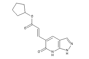 Image of 3-(6-keto-1,7-dihydropyrazolo[3,4-b]pyridin-5-yl)acrylic Acid Cyclopentyl Ester