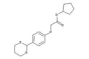 2-[4-(1,3-dithian-2-yl)phenoxy]acetic Acid Cyclopentyl Ester