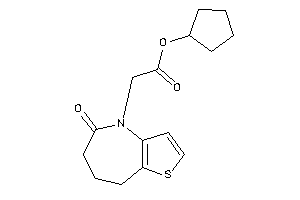 Image of 2-(5-keto-7,8-dihydro-6H-thieno[3,2-b]azepin-4-yl)acetic Acid Cyclopentyl Ester