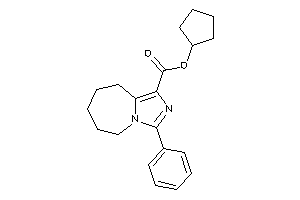 3-phenyl-6,7,8,9-tetrahydro-5H-imidazo[1,5-a]azepine-1-carboxylic Acid Cyclopentyl Ester