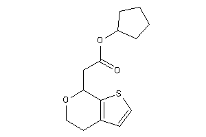 2-(5,7-dihydro-4H-thieno[2,3-c]pyran-7-yl)acetic Acid Cyclopentyl Ester
