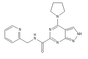 Image of N-(2-pyridylmethyl)-4-pyrrolidino-2H-pyrazolo[3,4-d]pyrimidine-6-carboxamide