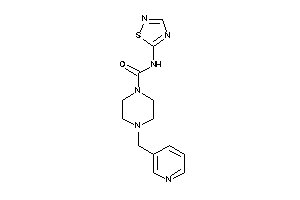 4-(3-pyridylmethyl)-N-(1,2,4-thiadiazol-5-yl)piperazine-1-carboxamide
