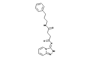 Image of N-(3-phenylpropyl)-N'-(2H-[1,2,4]triazolo[4,3-a]pyridin-3-ylidene)succinamide