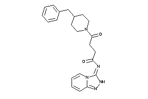 Image of 4-(4-benzylpiperidino)-4-keto-N-(2H-[1,2,4]triazolo[4,3-a]pyridin-3-ylidene)butyramide