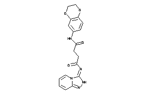 N-(2,3-dihydro-1,4-benzodioxin-6-yl)-N'-(2H-[1,2,4]triazolo[4,3-a]pyridin-3-ylidene)succinamide