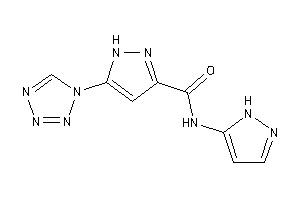 N-(1H-pyrazol-5-yl)-5-(tetrazol-1-yl)-1H-pyrazole-3-carboxamide