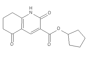 Image of 2,5-diketo-1,6,7,8-tetrahydroquinoline-3-carboxylic Acid Cyclopentyl Ester