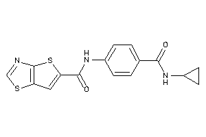 N-[4-(cyclopropylcarbamoyl)phenyl]thieno[2,3-d]thiazole-5-carboxamide