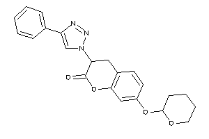 3-(4-phenyltriazol-1-yl)-7-tetrahydropyran-2-yloxy-chroman-2-one