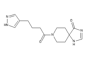 Image of 8-[4-(1H-pyrazol-4-yl)butanoyl]-2,4,8-triazaspiro[4.5]dec-2-en-1-one
