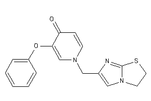 1-(2,3-dihydroimidazo[2,1-b]thiazol-6-ylmethyl)-3-phenoxy-4-pyridone