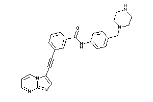 3-(2-imidazo[1,2-a]pyrimidin-3-ylethynyl)-N-[4-(piperazinomethyl)phenyl]benzamide