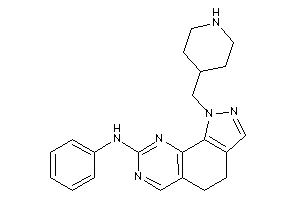 Image of Phenyl-[1-(4-piperidylmethyl)-4,5-dihydropyrazolo[4,3-h]quinazolin-8-yl]amine