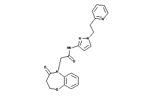 2-(4-keto-2,3-dihydro-1,5-benzoxazepin-5-yl)-N-[1-[2-(2-pyridyl)ethyl]pyrazol-3-yl]acetamide
