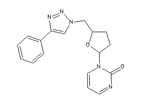 1-[5-[(4-phenyltriazol-1-yl)methyl]tetrahydrofuran-2-yl]pyrimidin-2-one