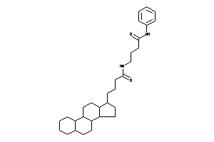 Image of N-(4-anilino-4-keto-butyl)-4-(2,3,4,5,6,7,8,9,10,11,12,13,14,15,16,17-hexadecahydro-1H-cyclopenta[a]phenanthren-17-yl)butyramide